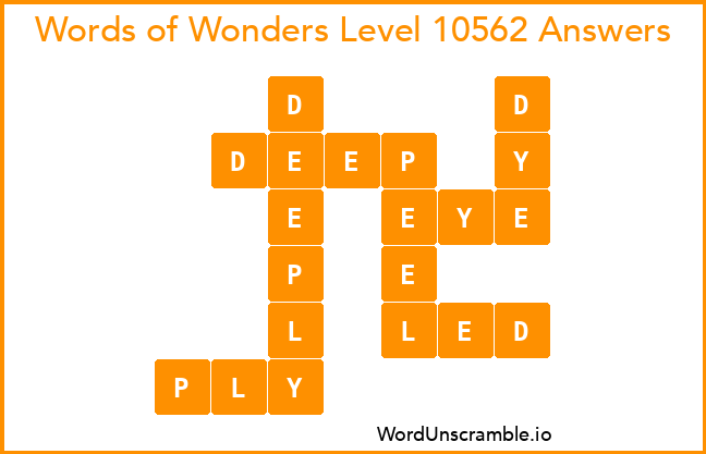 Words of Wonders Level 10562 Answers