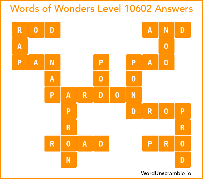 Words of Wonders Level 10602 Answers