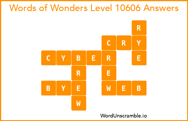 Words of Wonders Level 10606 Answers