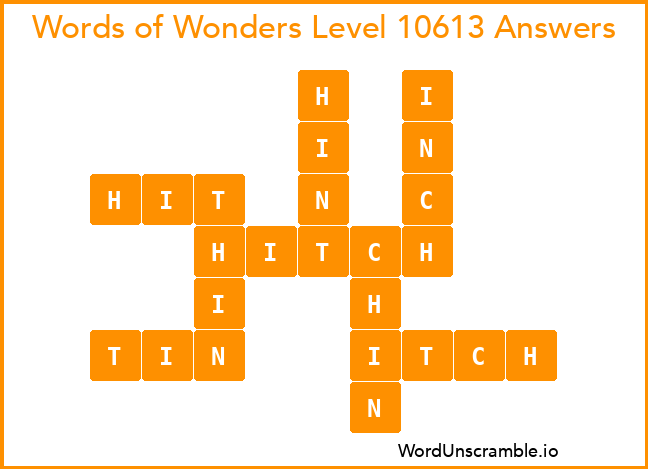 Words of Wonders Level 10613 Answers