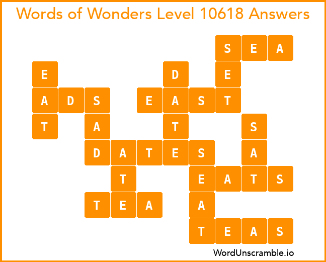 Words of Wonders Level 10618 Answers