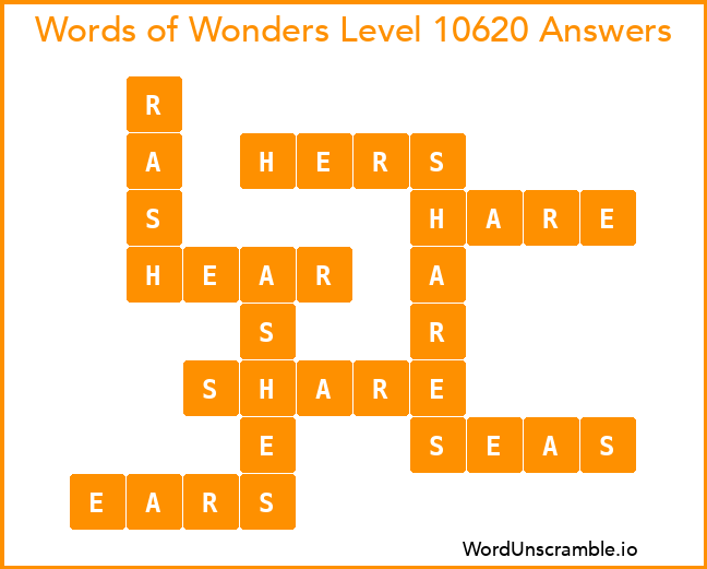 Words of Wonders Level 10620 Answers