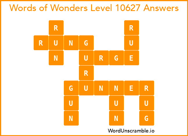 Words of Wonders Level 10627 Answers