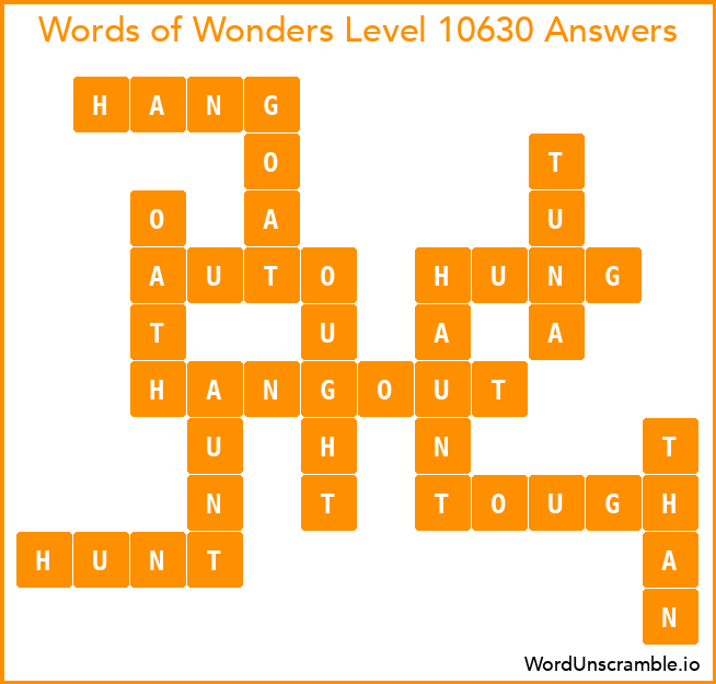 Words of Wonders Level 10630 Answers