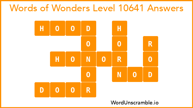 Words of Wonders Level 10641 Answers