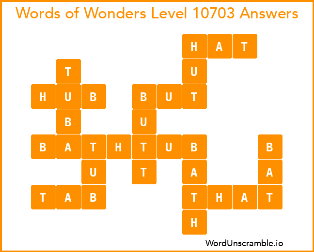 Words of Wonders Level 10703 Answers