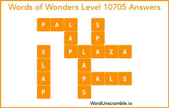 Words of Wonders Level 10705 Answers
