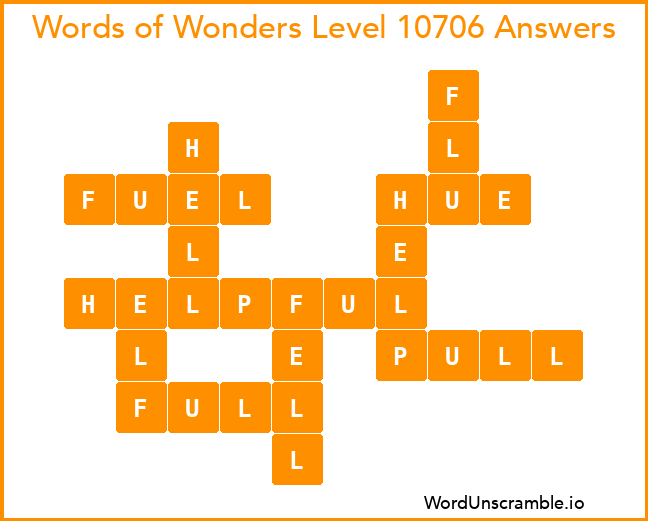 Words of Wonders Level 10706 Answers