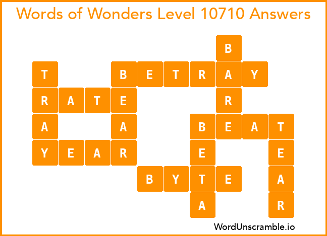 Words of Wonders Level 10710 Answers