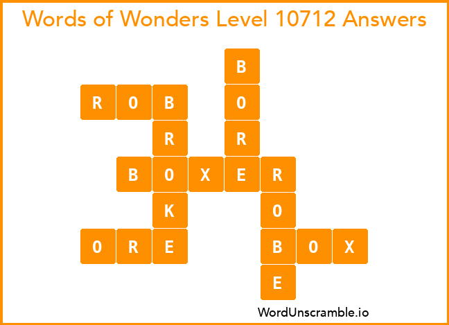 Words of Wonders Level 10712 Answers