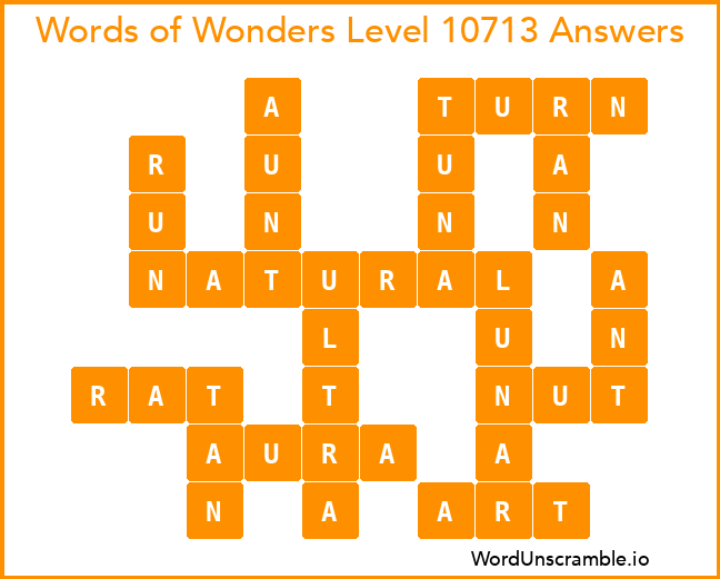 Words of Wonders Level 10713 Answers