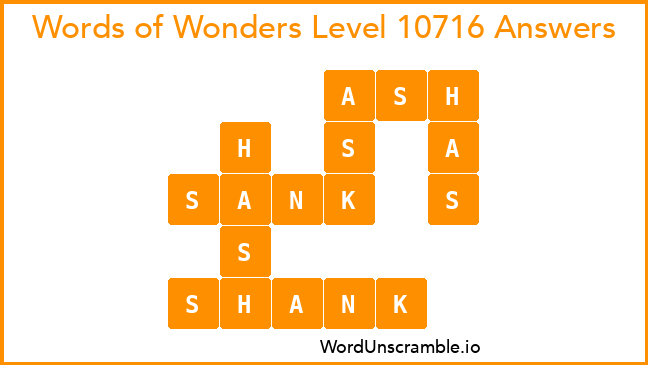 Words of Wonders Level 10716 Answers