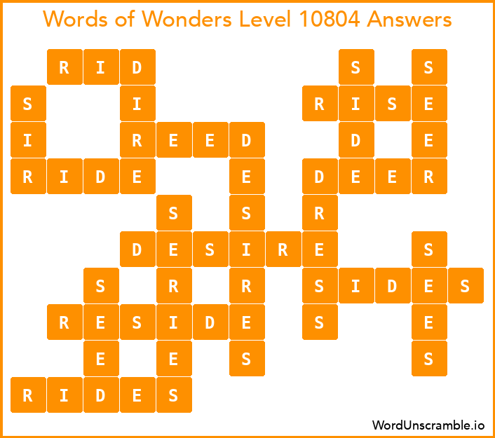 Words of Wonders Level 10804 Answers