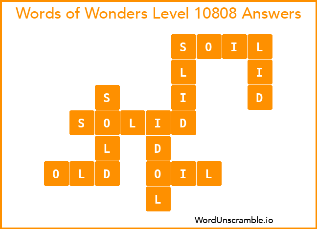 Words of Wonders Level 10808 Answers