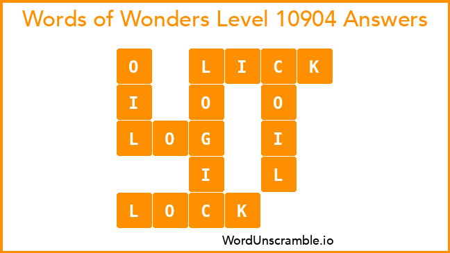 Words of Wonders Level 10904 Answers