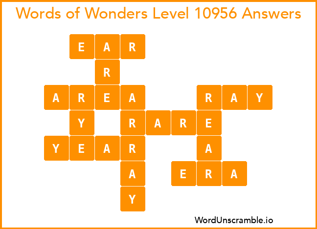 Words of Wonders Level 10956 Answers