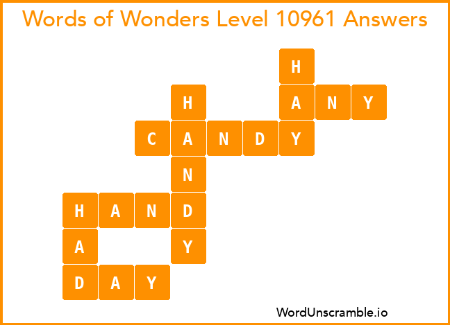 Words of Wonders Level 10961 Answers