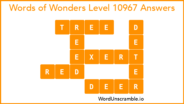 Words of Wonders Level 10967 Answers