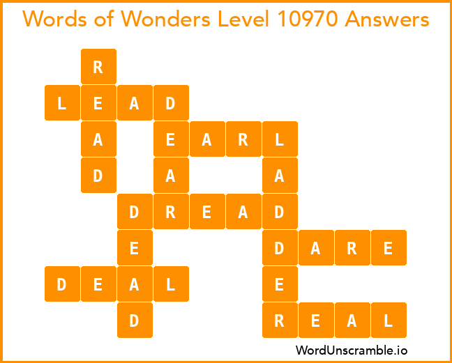 Words of Wonders Level 10970 Answers