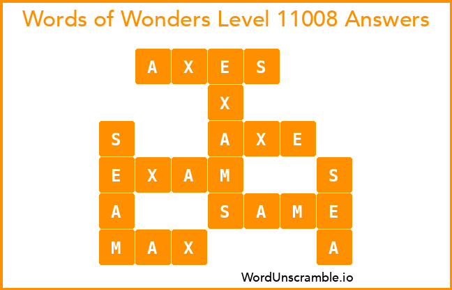 Words of Wonders Level 11008 Answers