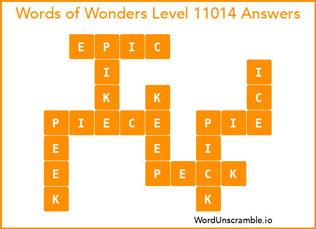 Words of Wonders Level 11014 Answers