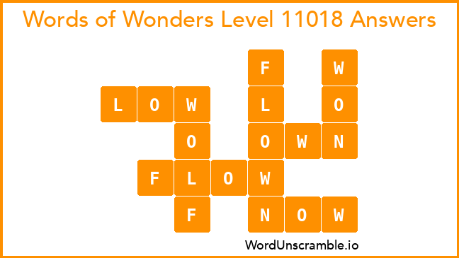 Words of Wonders Level 11018 Answers