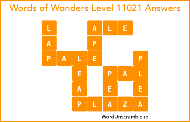 Words of Wonders Level 11021 Answers