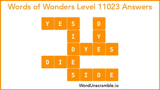 Words of Wonders Level 11023 Answers