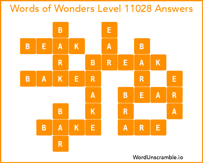 Words of Wonders Level 11028 Answers