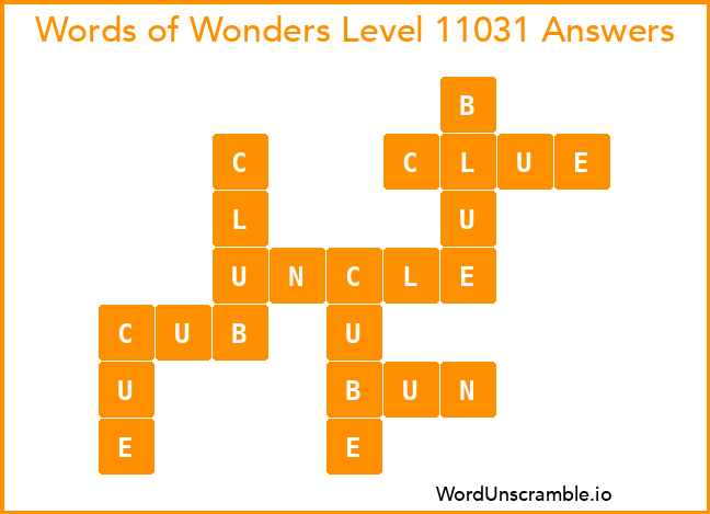 Words of Wonders Level 11031 Answers