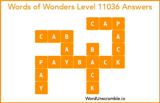 Words of Wonders Level 11036 Answers