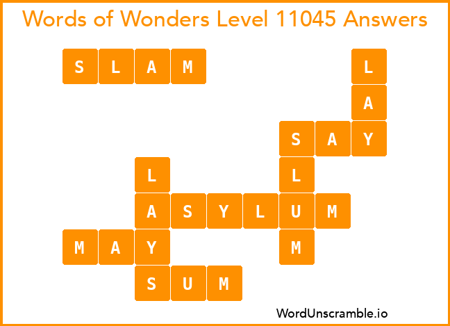 Words of Wonders Level 11045 Answers