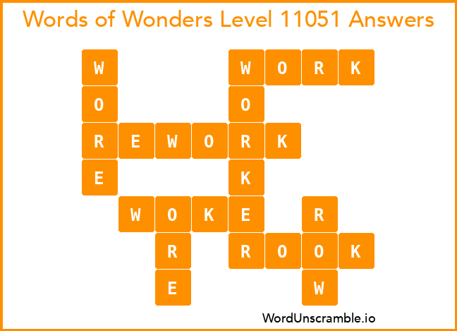 Words of Wonders Level 11051 Answers