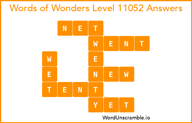Words of Wonders Level 11052 Answers