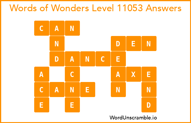 Words of Wonders Level 11053 Answers
