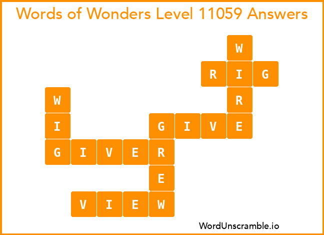 Words of Wonders Level 11059 Answers