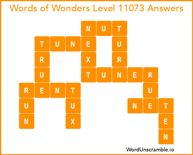 Words of Wonders Level 11073 Answers