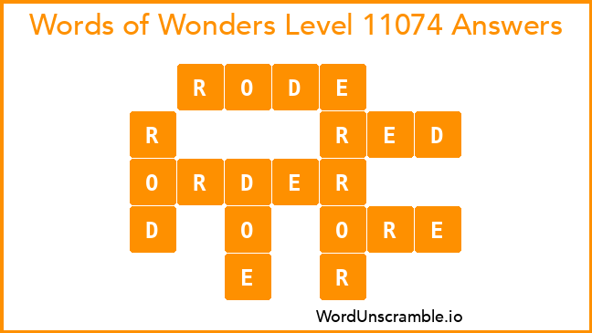Words of Wonders Level 11074 Answers