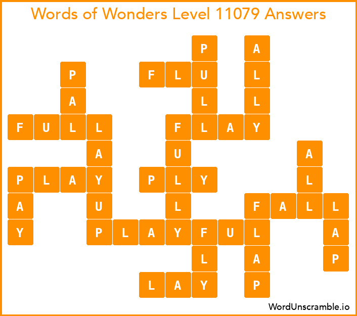 Words of Wonders Level 11079 Answers
