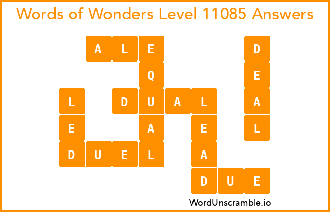 Words of Wonders Level 11085 Answers