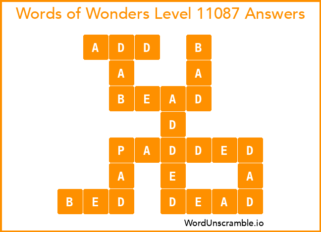 Words of Wonders Level 11087 Answers