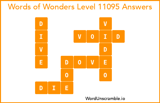 Words of Wonders Level 11095 Answers