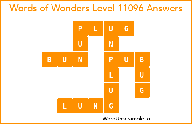 Words of Wonders Level 11096 Answers