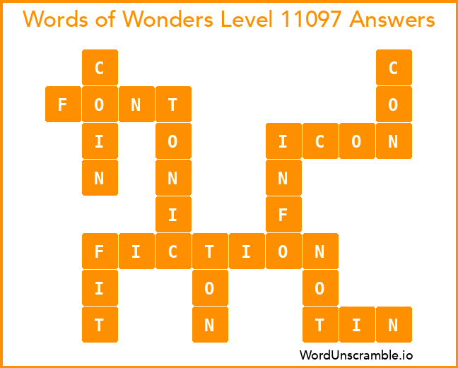 Words of Wonders Level 11097 Answers
