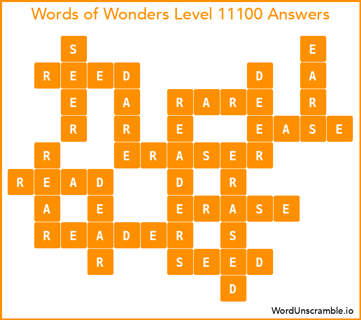 Words of Wonders Level 11100 Answers