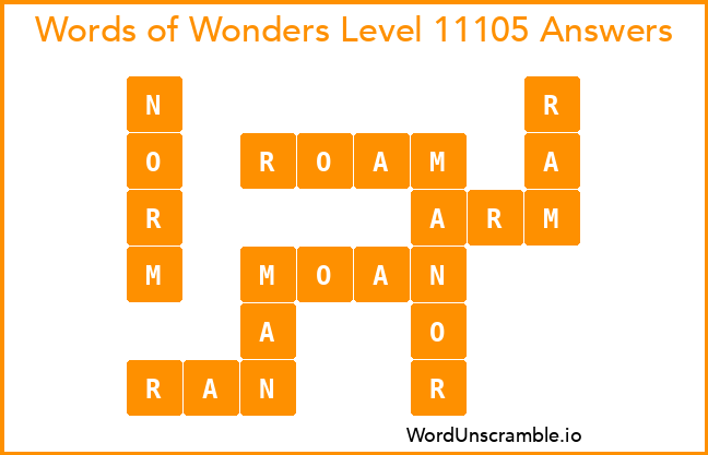 Words of Wonders Level 11105 Answers