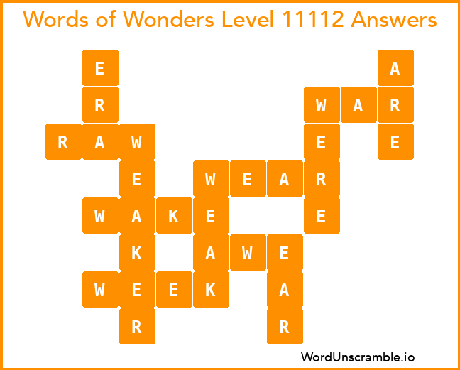 Words of Wonders Level 11112 Answers