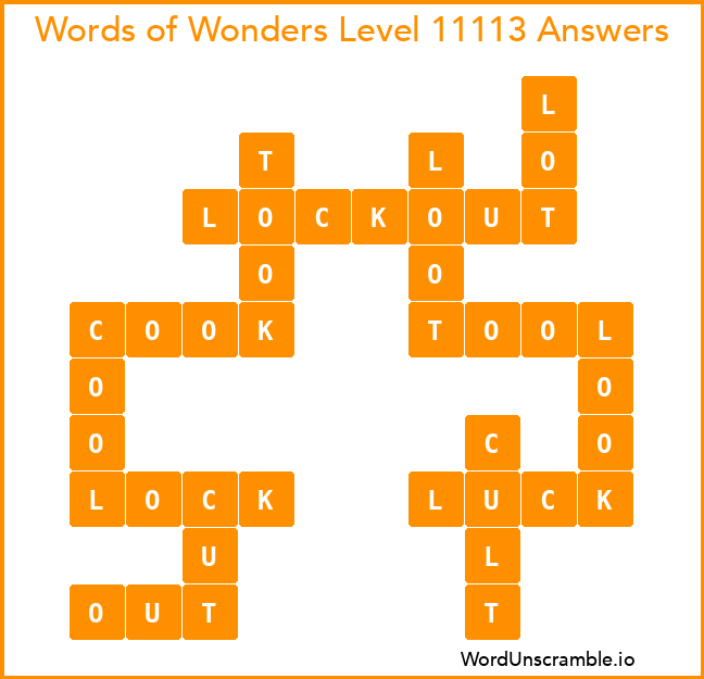 Words of Wonders Level 11113 Answers