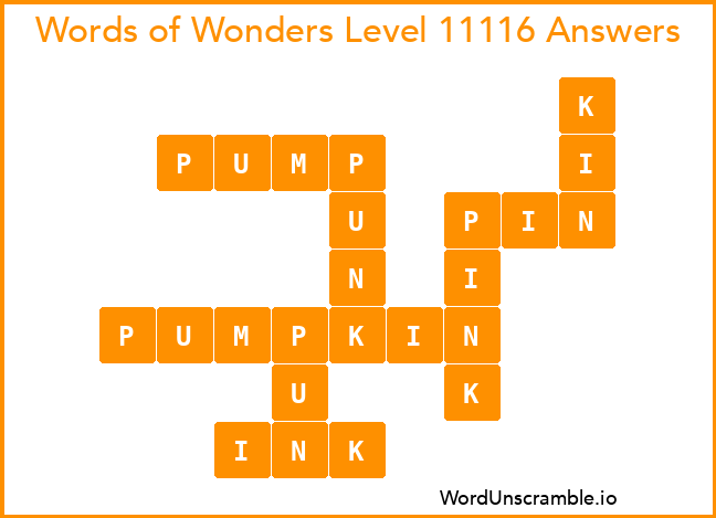 Words of Wonders Level 11116 Answers