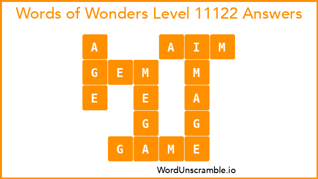 Words of Wonders Level 11122 Answers